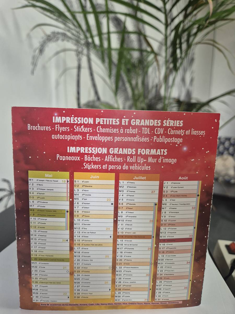 Impression Calendrier Entreprise Impression Calendrier Publicitaire personnalisé image 6